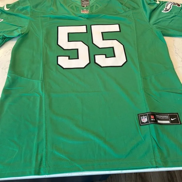 Men's Nike Brandon Graham Kelly Green Philadelphia Eagles Jersey - Picture 2 of 6